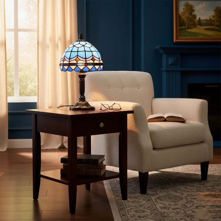 Lâmpada LED Barroca Dourada Retro