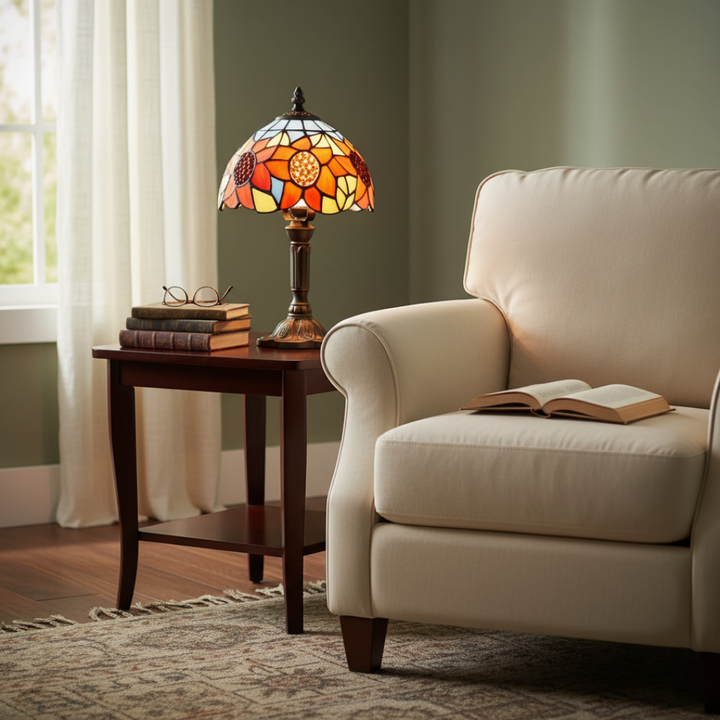 Lâmpada de Mesa Clássica Inspirada no Barroco