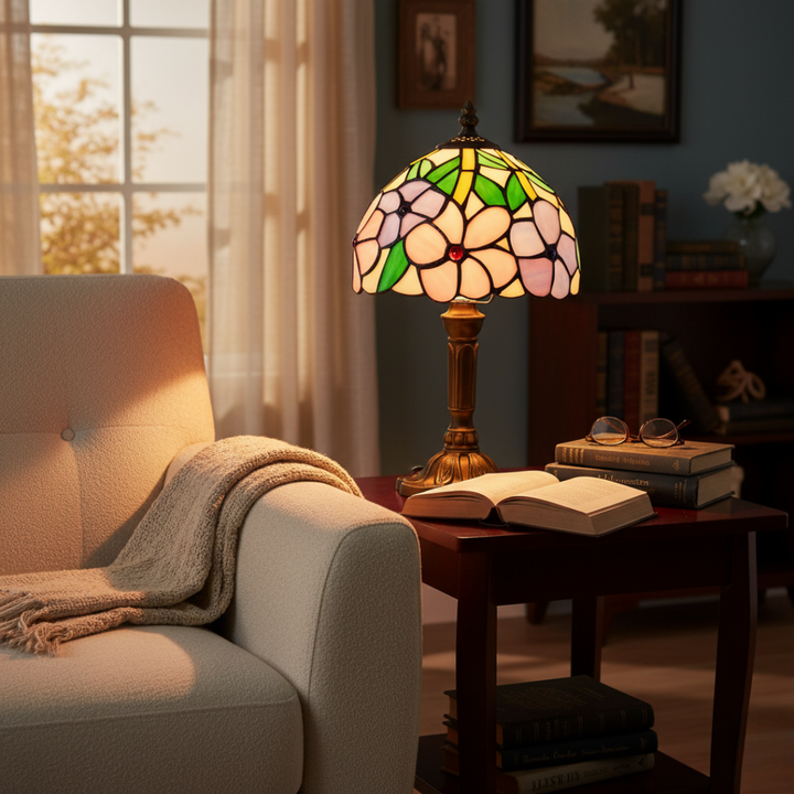 Lâmpada de Mesa LED Inspirada no Barroco