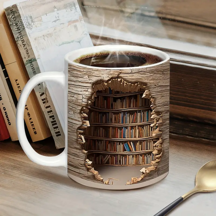 Caneca Cativante de Biblioteca com Ativação por Calor