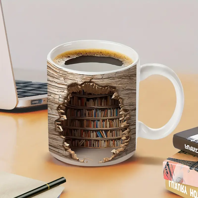 Caneca Cativante de Biblioteca com Ativação por Calor