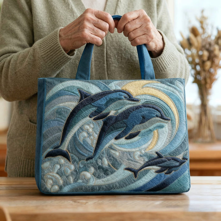 Mala Artesanal Oceano Golfinho