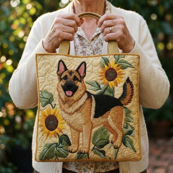 Mala Estampado Floral Pastor Alemão